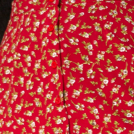 Rima Skirt in Falling For You Floral Red