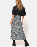 Rima Skirt in Floral Field Navy