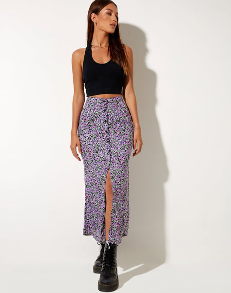 Image of Rima Midi Skirt in Lilac Blossom