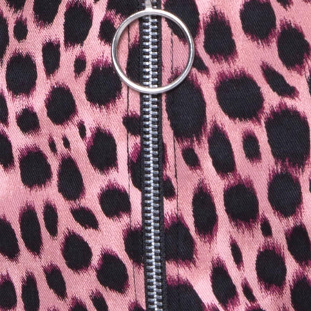 Ring Mini Skirt in Pink Cheetah