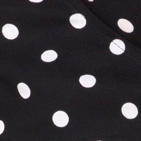 Riva Dress in Medium Polka B/W