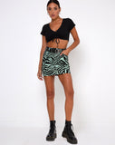 Rivera Crop Top in Rib Black