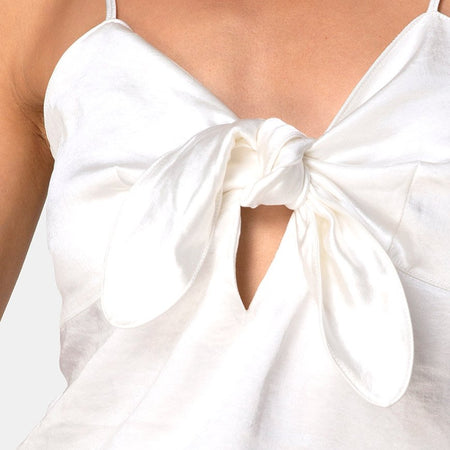 Roce Top in Satin Ivory