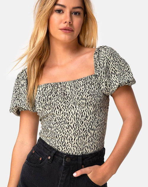 Rocha Top in Mini Jaguar