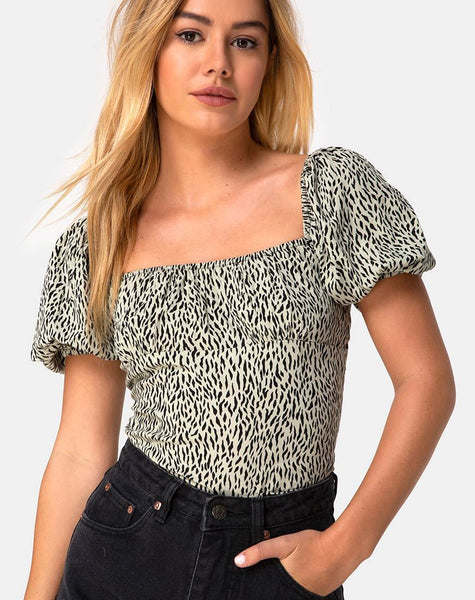 Rocha Top in Mini Jaguar