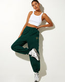 Image of Roider Jogger in Bottle Green Cupid Embro