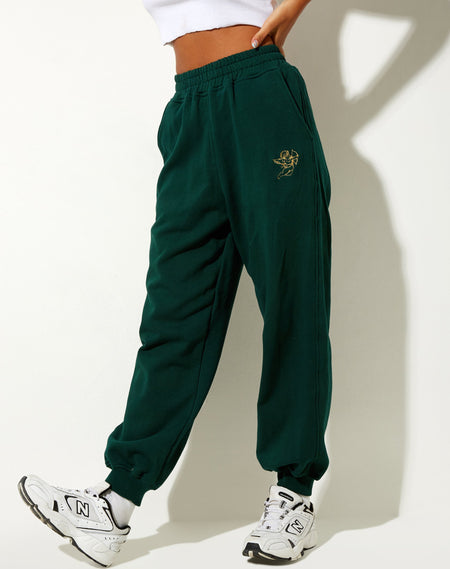 Besties Jogger in Green Graffiti Magic Embro