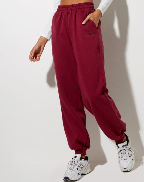 Image of Roider Jogger in Burgundy Angel Embro