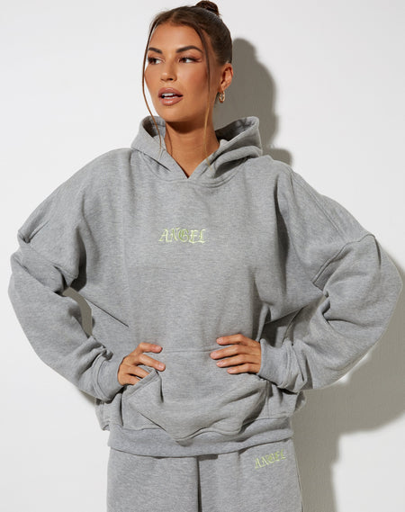 Oversize Hoody in Bottle Green 'Too Many Feelings'