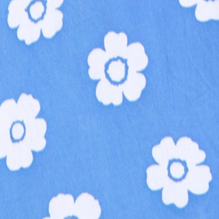 Roppan Slip Dress in Daisy Stamp Sky Blue