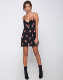 Roppan Slip Dress in Midnight Rose