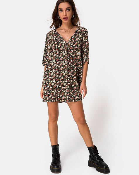 Rosella Swing Dress in Courtney Floral