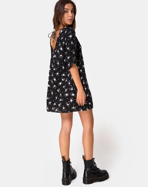 Rosella Swing Dress in Dark Tulip