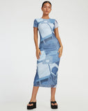 image of Roska Midi Dress in Denim Pocket