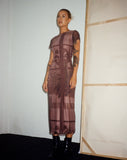 image of Roska Midi Dress in Photo Brown