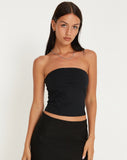 image of Ruetie Bandeau Top in Black