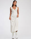 image of Rufiso Midi Dress in Pretty Petal Ivory