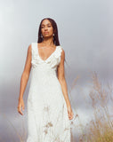 image of Rufiso Midi Dress in Pretty Petal Ivory