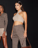 Image of MOTEL X IRIS Asira Crop Top in Knit Oatmeal