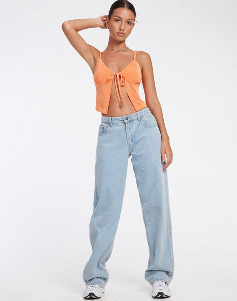 image of Rumak Top in Crepe Soft Orange