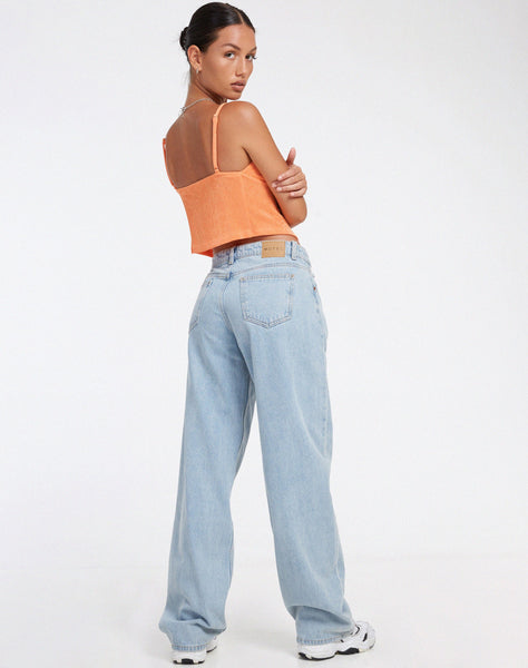 image of Rumak Top in Crepe Soft Orange