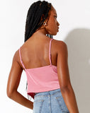 Image of Rumak Cami Top in Crepe Hot Pink