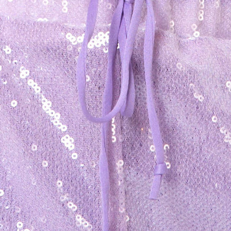 Runner Short in Matte Mini Sequin Lilac