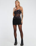 IMAGE OF Ruya Top in Femme Floral Black and Gold