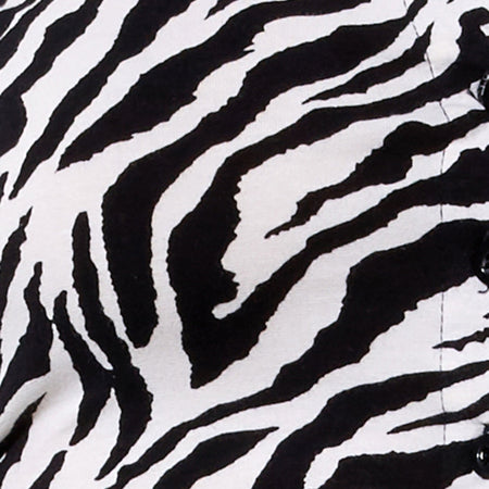 Ryals Crop Top in 90's Zebra