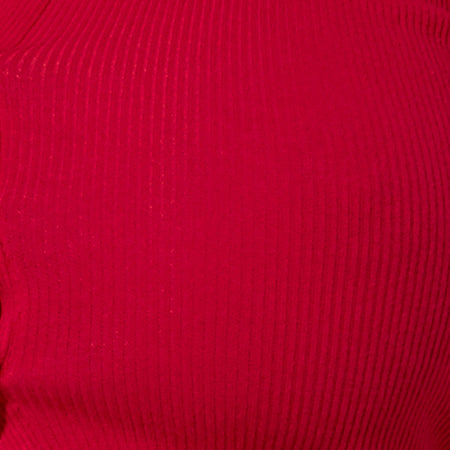 Ryals Long Sleeve Top in Rib Racing Red