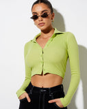 Image of Ryals Crop Top in Leaf Green