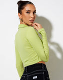 Image of Ryals Crop Top in Leaf Green