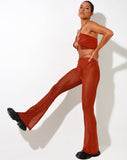 Image of Sakeri Flare Trouser in Mesh Toffee