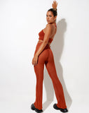 Image of Sakeri Flare Trouser in Mesh Toffee