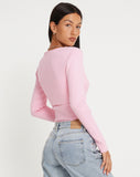 image of Sabai Button Up Cardi in Pink