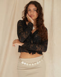 image of Sadiru Cardi in Lace Black