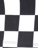 Villy Crop Top in Checker Board Medium B/W