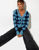 Image of Saidi Cardi in Diamond Blue and Navy