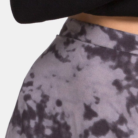 Saika Midi Skirt in Bleached Tie Dye Grey