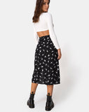 Saika Midi Skirt in Dark Tulip