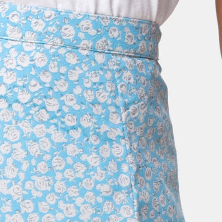 Saika Midi Skirt in Ditsy Rose Blue