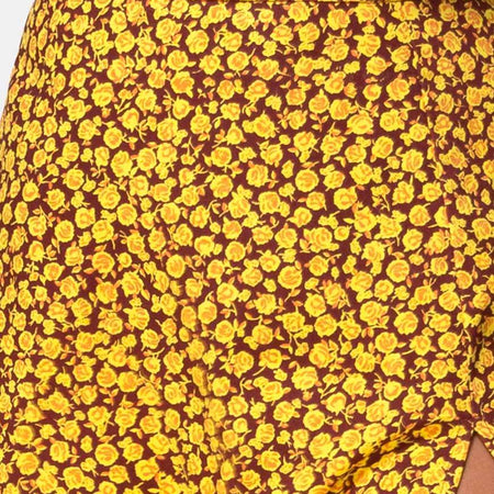 Saika Midi Skirt in Ditsy Rose Marigold