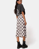 Saika Midi Skirt in Kate Check