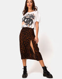 Saika Skirt in Oversize Jaguar Brown