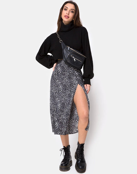 Tinxi Skirt in Animal Drip Grey