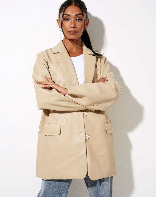 Image of Saken Blazer in Buttermilk