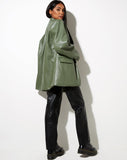 Image of Saken Blazer in Pu Green