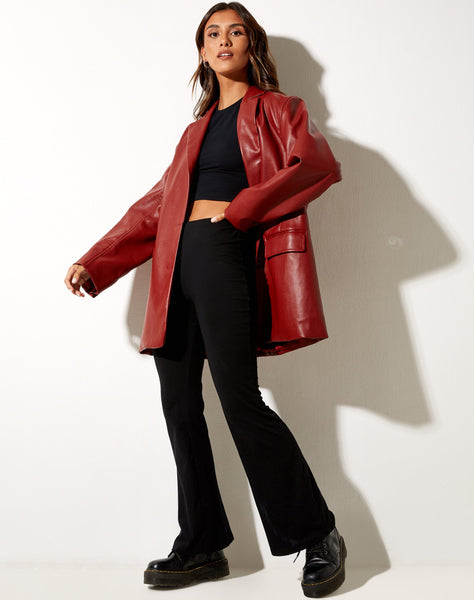 Image of Saken Blazer in PU Red