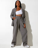 Image of Sakila Trouser in Wool Grey and Black