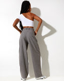 Image of Sakila Trouser in Wool Grey and Black